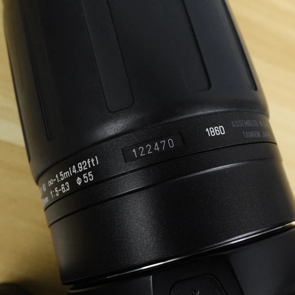 Canon EOS Rebel G 35mm SLR Film Camera w/Tamron 100-300 f5-6.3 Lens and Hood